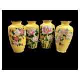 Four Japanese Cloisonnï¿½ Vases