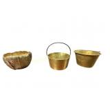 4 Assorted Brass Items