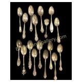 17 Sterling Spoons