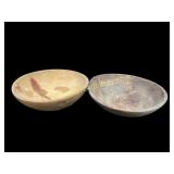 Two Wooden Dough Bowls