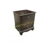 Wooden Three-Drawer Nightstand