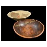 Two Wooden Bowls