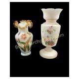 Satin Glass Vases