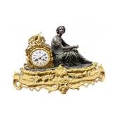 Antique French Figural Mantel Clock
