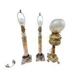 3 Assorted Table Lamps