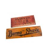 2 Antiques Wooden Signs