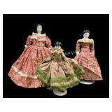 Three German Miniature Dolls