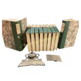 Books, Inkwell, Belt Buckle
