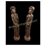 Vintage Chinese Figures Emperor and Empress