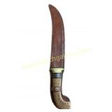 Large Damascus Bowie Knife