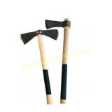 Lot of 2 Hand-Forged Tomahawks