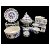 Mixed Group Blue Onion Table Ware