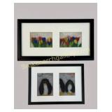 2 Framed Felted Wool Panels