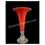 Bohemian Art Glass Vase