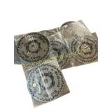 Vintage Metal Music Box Discs Christmas Music