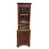 Georgian Style Mahogany Cornet Cabinet