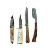 Collection of 4 Assorted Custom & Specialty Knives