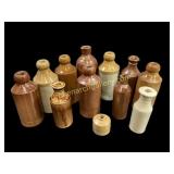 English Pottery Beer Bottles