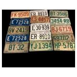 15 Vintage Car License Plates