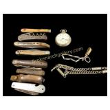 Pocket Knives, Watch Chains, Pocket Watch