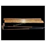 Vintage Yardsticks and Wooden a shaft Golf Clubs