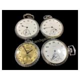 Four Vintage Pocket Watches