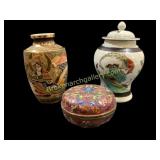 Three Decorative Asian Articles