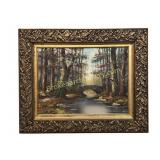 Forest Landscape with Bridge, Hoppman