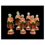 Burmese Wooden Carved Figures