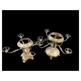 Two Victorian Centerpiece Epergnes