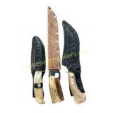 Handmade Damascus Steel Hunting Knives