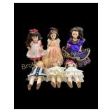 Six Vintage Madame Alexander Dolls