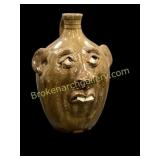 Jeff Young Southern Pottery Face Jug