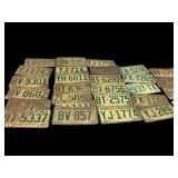 30 Vintage  North Carolina License Plates