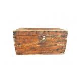 Antique Foot Locker in Original Paint