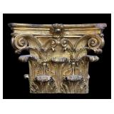 Carved Gilt Wood Pilaster Capital