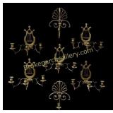 Collection Vintage Brass Wall Sconces