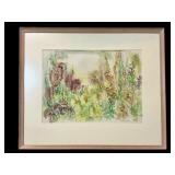 Garden Landscape Watercolor