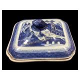 Canton Export Porcelain Covered Dish