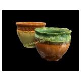 Two McCoy Art Pottery Planters