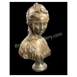 Chalk ware Bust Marie Antoinette