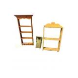 3 Assorted Wooden Shelves
