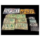 Assorted License Plate Tags