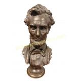 18 inch tall bronze a Lincoln bust
