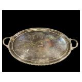 Oversized Silver Plate Serving Tray