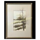 Marshy Landscape with Tree, S. Ethridge