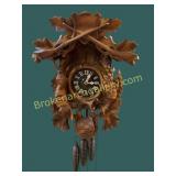 Vintage Hunt Themed German Cuckoo Clock
