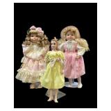Three Porcelain Dolls