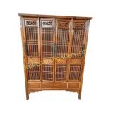 Antique Chinese Lattice Kitchen Wedding Armoire