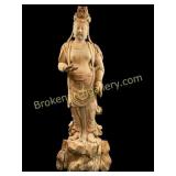 Traditional Chinese Carved Guanyin
